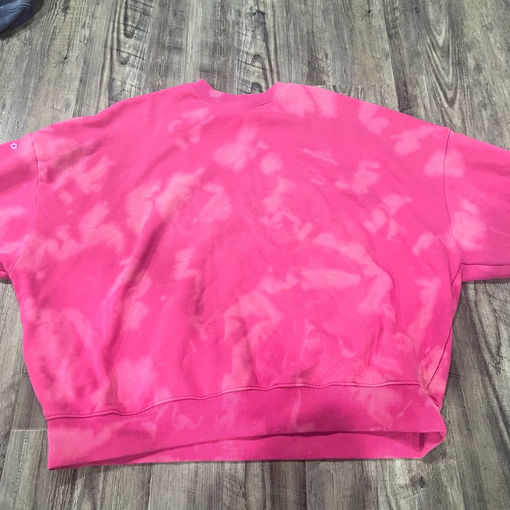 Pacsun Pink Tye Dye Crew Neck Women’s One Size